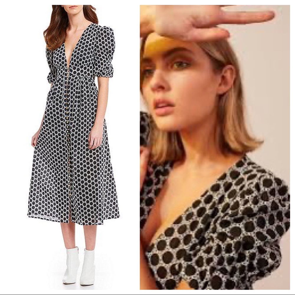 ๐NWT Sz 4 Keepsake the Label Geometric Midi Dress - Picture 10 of 16